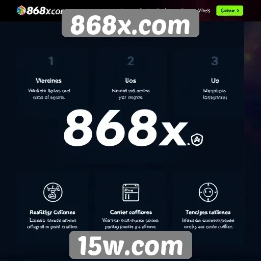 Recursos e funcionalidades do site 868x.com